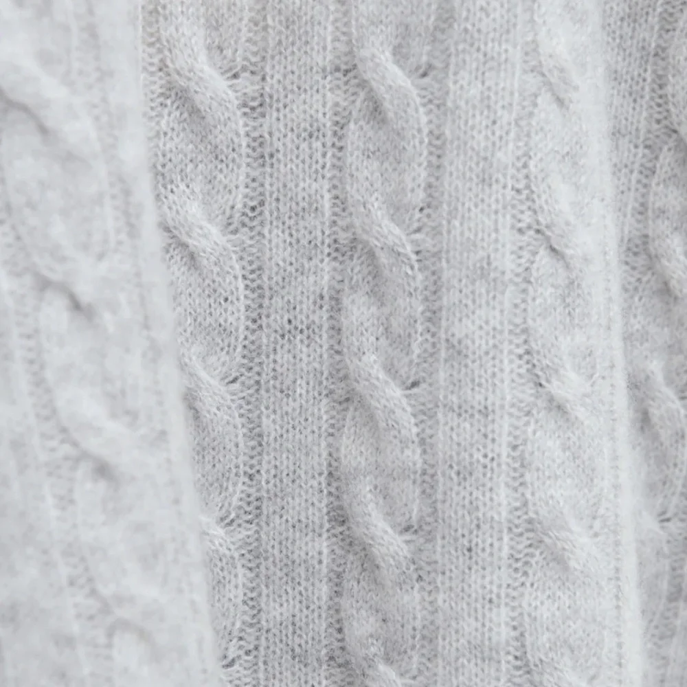 Reformation Giusta Oversized Cashmere Button Cardigan in Light Grey $298 MSRP - Picture 5 of 13